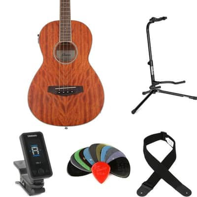 Ibanez PNB14E Acoustic-Electric Bass Essentials Bundle - Open Pore Natural image 3