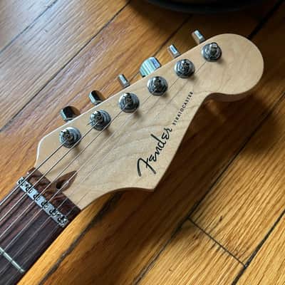 2008 Fender American Deluxe Stratocaster Olympic Pearl All Original w/ Roadrunner Gig Bag image 7
