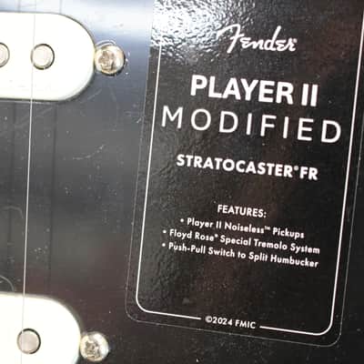 Fender Player II Modified Stratocaster HSS Floyd Rose Rosewood Fretboard Electric Guitar Dusk 8lbs image 10