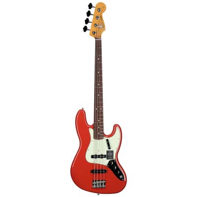 Fender Vintera II '60s Jazz Electric Bass, Rosewood Fingerboard (with Gig Bag), Fiesta Red image 4