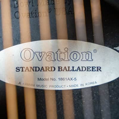 Ovation Standard Balladeer 1861AX-5 (used) image 10