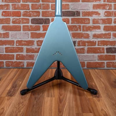 Gibson Custom Shop 1959 Mahogany Flying V Limited Run Pelham Blue VOS 2014 w/OHSC image 7