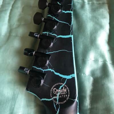 Ormsby Metal V 7 2021 Azure Crackle w/ Upgraded Floyd Rose and Screws Orginal Owner and Hard Case Rare Limited Run image 10