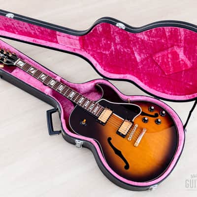 1990 Greco RS-90 Clear Sound Project Vintage Semi-Hollow ES-Style Guitar Sunburst, Japan Fujigen image 17