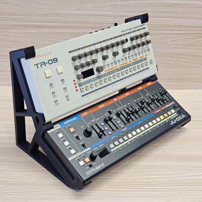 The Analog Source NEW DESIGN 2 Tier 3D Printed Desktop Mounting Stand For Roland Boutique Series JP-08 JU-06 JU-06A JX-03 JX-08 Synthesizers - USA Made