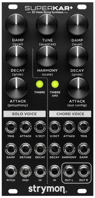 Strymon SuperKar+  32 Voice Eurorack Polyphonic Oscillator - 12Hp *Authorized Dealer image 1