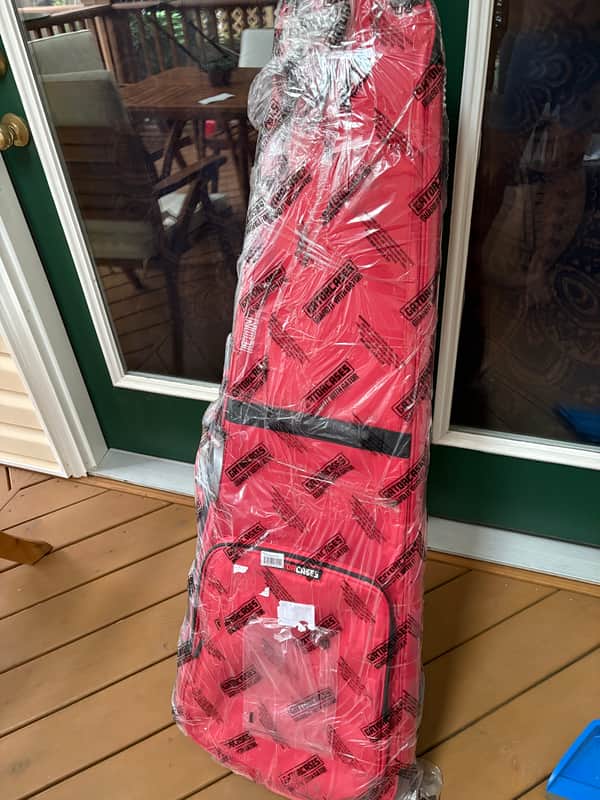 Gator ICON Series 25th Anniversary Gig Bag for Electric Bass Guitars - Red image 1