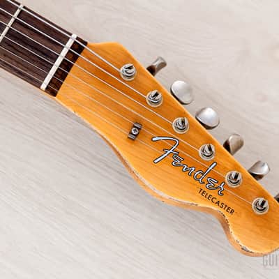 Fender Custom Shop 1963 Telecaster Custom Relic Olympic White w/ Twisted Tele, Seymour Duncan Little '59 image 4