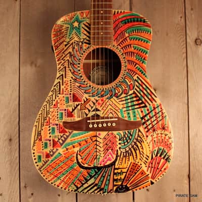 Fender California Malibu Custom Art Guitar Player w/gig bag image 1