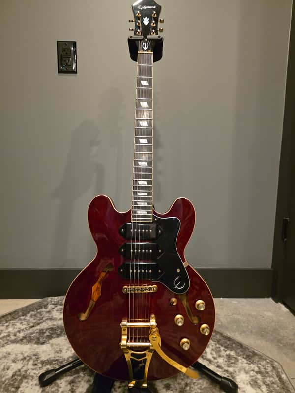 Epiphone Riviera Custom P93 2011 - 2019 Wine Red image 1