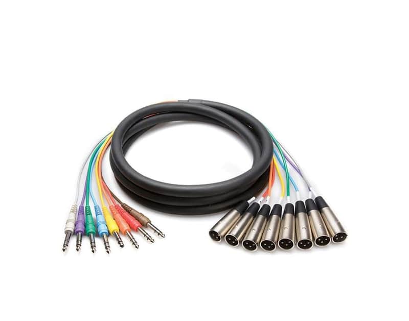 Hosa STX-804 balanced snake 1/4 In TRS to XLR male 4m image 1