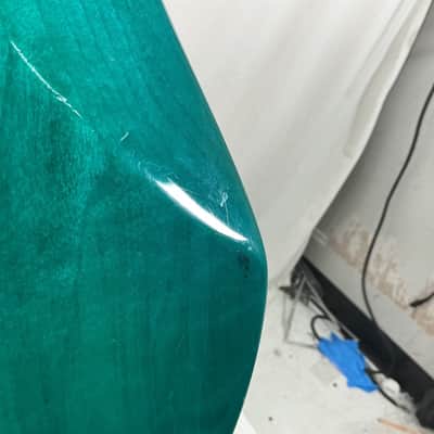 Ernie Ball Music Man 2EQ Stingray Bass 1988 - Teal/Green/Blue - w/ Hard Case image 12