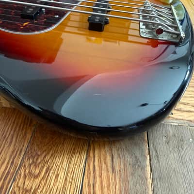 Fender Japan Jazz Bass V - CIJ 2002 - Sunburst image 3