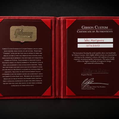 2013 Gibson Custom Shop L-5 Wes Montgomery “Crimson” – Flame Maple – COA – Rare Boutique Build image 7