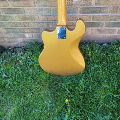 1965 Kent Model 534 Basin Street Bass Guitar Rare original Gold Finish Long Scale Cool! image 6