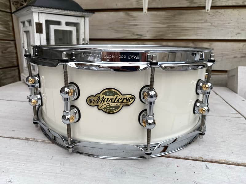 Pearl MPL -Masters Premium Legend 14x5.75” snare 2012 - White image 1
