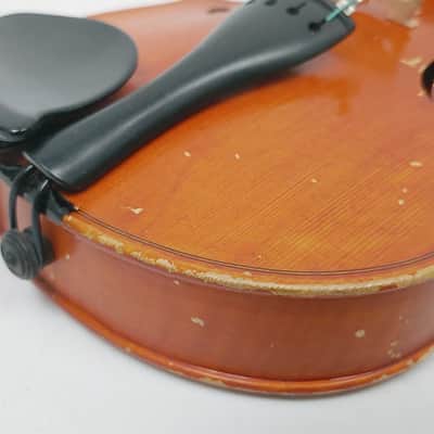 Mueller 1/2 Size Violin for Parts / Repair with Case & Bow image 14