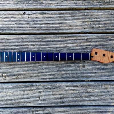 Tele Bass neck, flamed roasted maple image 3
