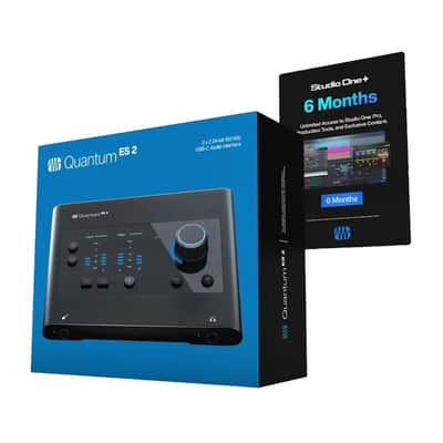 PreSonus Quantum ES2 2x2 USB-C Audio Interface for Microphones with MAX-HD Mic Preamps and Auto Gain Button image 3