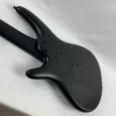 Ibanez SRMS625EX Iron Label Multi-Scale 5-String Bass Guitar Black Flat B-Stock image 16