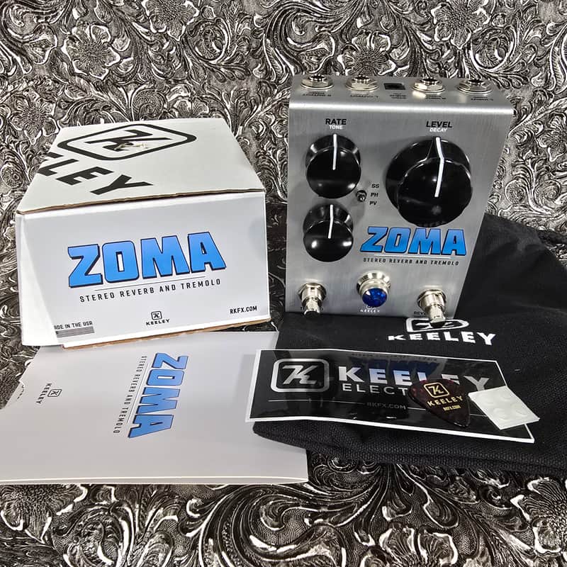 Keeley Zoma Stereo Reverb / Tremolo - Silver image 1