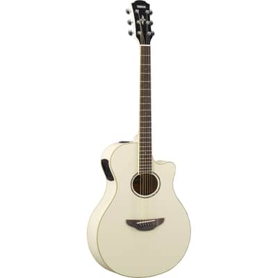 Yamaha APX600 Thinline with Electronics Vintage White