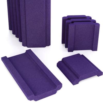Auralex WaveCave Royale Acoustic Panel Herringbone Kit- Purple image 2