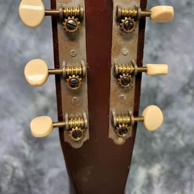 Vintage RARE 1963 US Strad Stella Parlor Guitar New Strings Pro Setup image 9