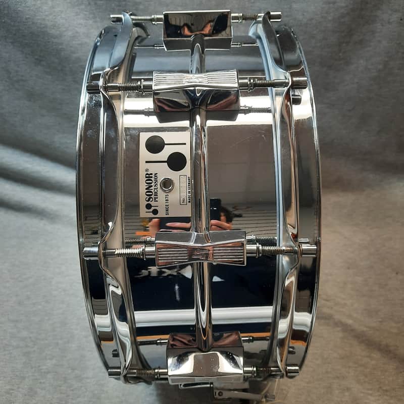 Sonor 5 3/4 X 14 Ferro Manganese Metal Snare image 1