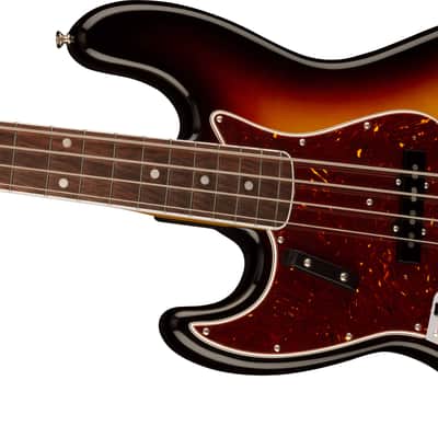 FENDER - American Vintage II 1966 Jazz Bass Left-Hand  Rosewood Fingerboard  3-Color Sunburst - 0190180800 image 4