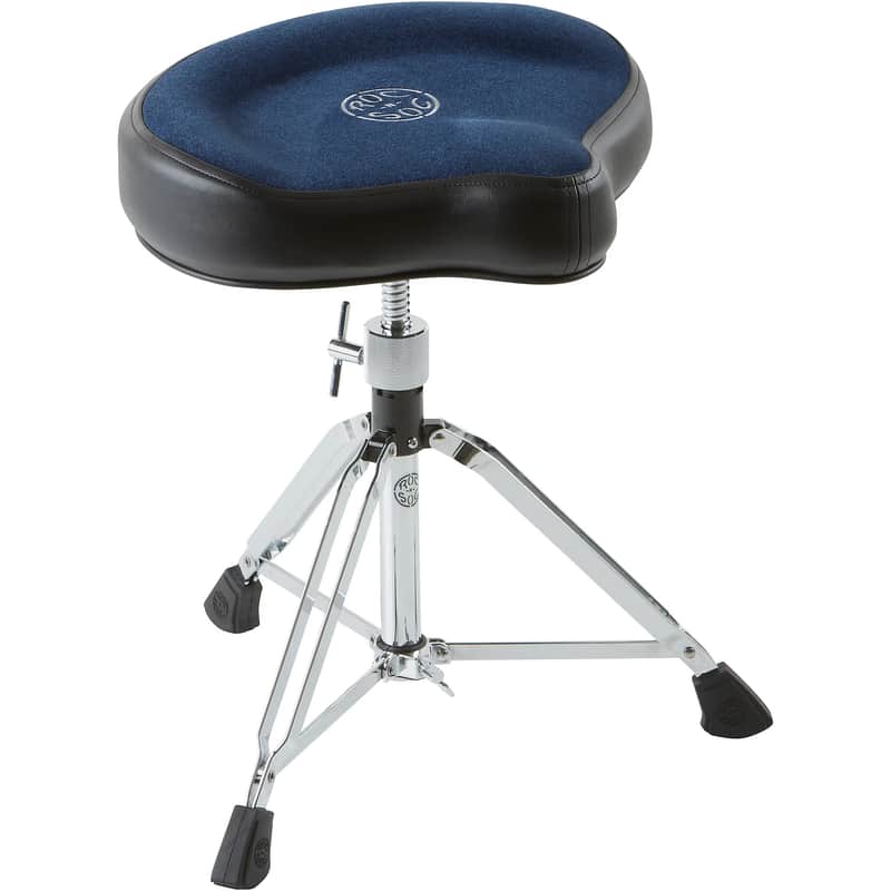 Roc N Soc MSOB Standard Height Manual Spindle Drum Throne 2010s - Blue image 1