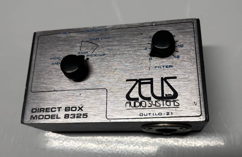 Zeus Audio Systems Model 8325 Direct Box 1980’s - Anodized Aluminum image 1