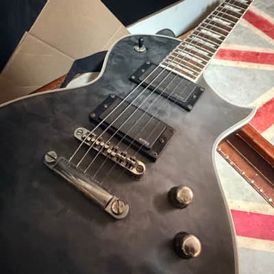 ESP LTD EC-401 QM See Thru Black Electric Guitar image 6