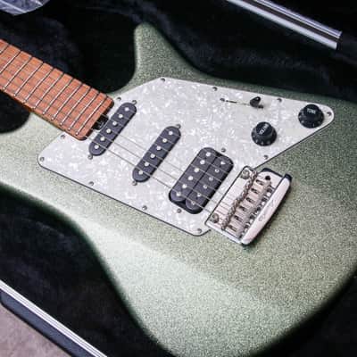 ERNIE BALL USA Music Man BFR Albert Lee Signature HSS "Seafoam Sparkle + Maple" (2021) image 2