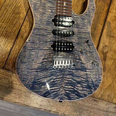 Suhr Modern Plus HSH with Pau Ferro Fretboard 2018 - Present - Faded Trans denim slate Burst image 3