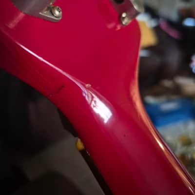 1985 Gibson Flying V I Ferrari Red with Kahler image 11