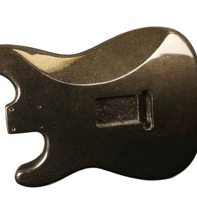 BYOGuitar Finished ST body - Black Silver Flake image 3