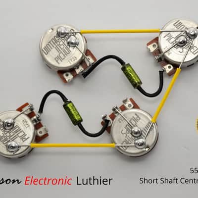 Jackson Electronic Luthier Les Paul Type Wiring Harness Kit 550 k Centralab image 2
