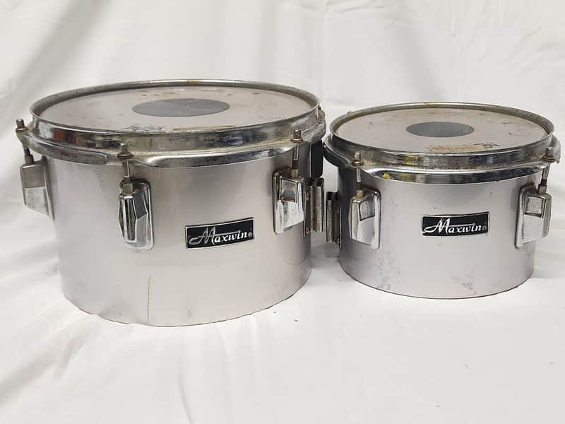 Vintage Pearl Maxwin Japan 8" & 10" Concert Tom Drums image 1