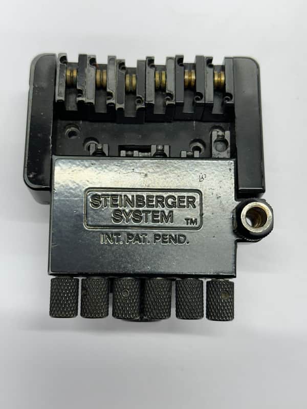 Original Vintage USA Steinberger Guitar S-Trem Tremolo Bridge 1980s Black image 1