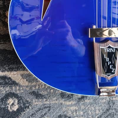 Gibson Trini Lopez Custom Shop 1964 Figured Top 2024 - Viper Blue image 5
