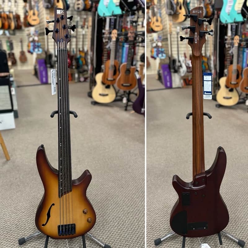 Ibanez SRH505F Bass Workshop Fretless Soundgear | Reverb