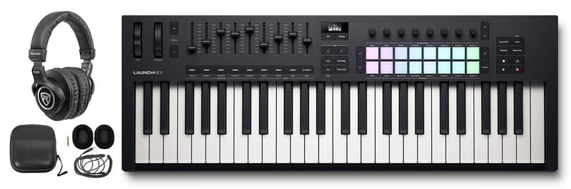 Novation LAUNCHKEY 49 MK4 49-Key USB MIDI Ableton Keyboard Controller+Headphones image 1