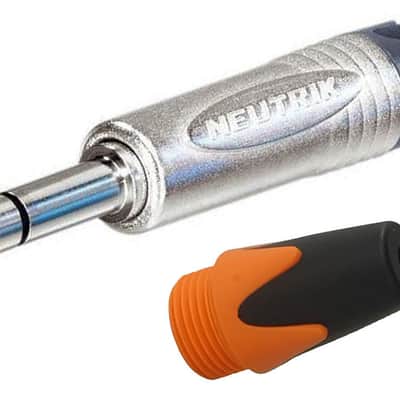 NEUTRIK NP2X Mono or NP3X Stereo 1/4" Cable Mount Instrument Jack w/ Nickel Shell & Colored Boot For ID-NP2X-Mono / Violet image 6