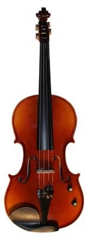 Florencia EFV-100 4/4 Electric Violin Outfit – Natural Brown – Headphone & Line Output image 1