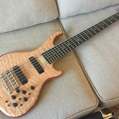 Alembic Wave 6 string Bass guitar - Anniversary Electronics 2018 5A Quilted Maple image 17