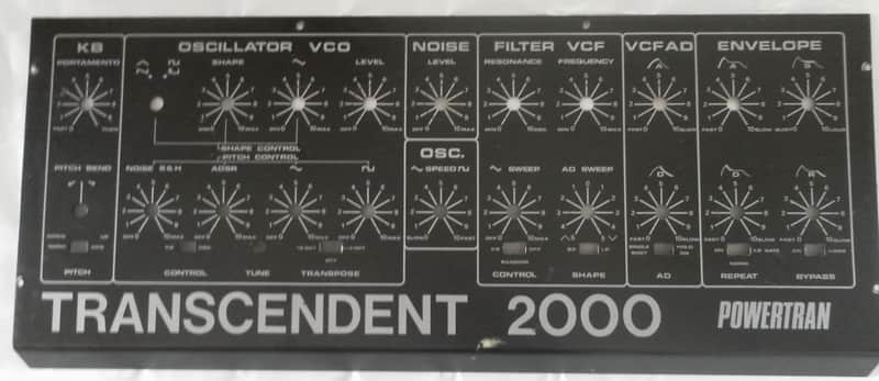 Original Powertran Transcendent 2000, front panel image 1