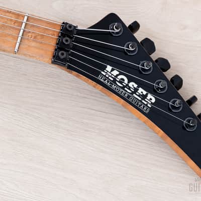1987 Neal Moser Guitars Vintage Superstrat Shattered Glass Finish by Dan Lawrence w/ Case, Hangtag image 4