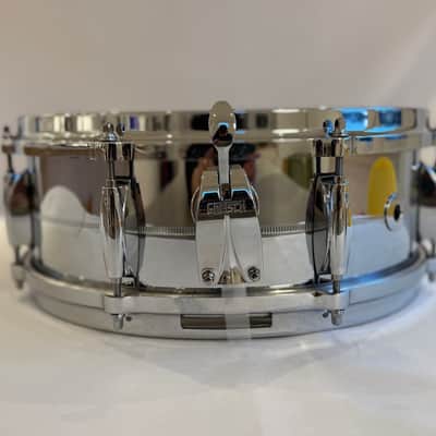 Like New! Gretsch G4160 USA Custom Chrome Over Brass 5x14" 8-Lug Snare Drum image 4
