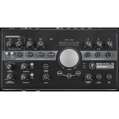 Mackie Big Knob Studio+ 4x3 Studio Monitor Controller and USB Audio Interface | 2 Mic Preamps | 4 Selectable Stereo Inputs | 3 Selectable Stereo Outputs and Talkback image 2